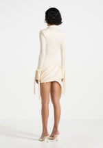 diane-draped-asymmetric-mini-dress-buttercream