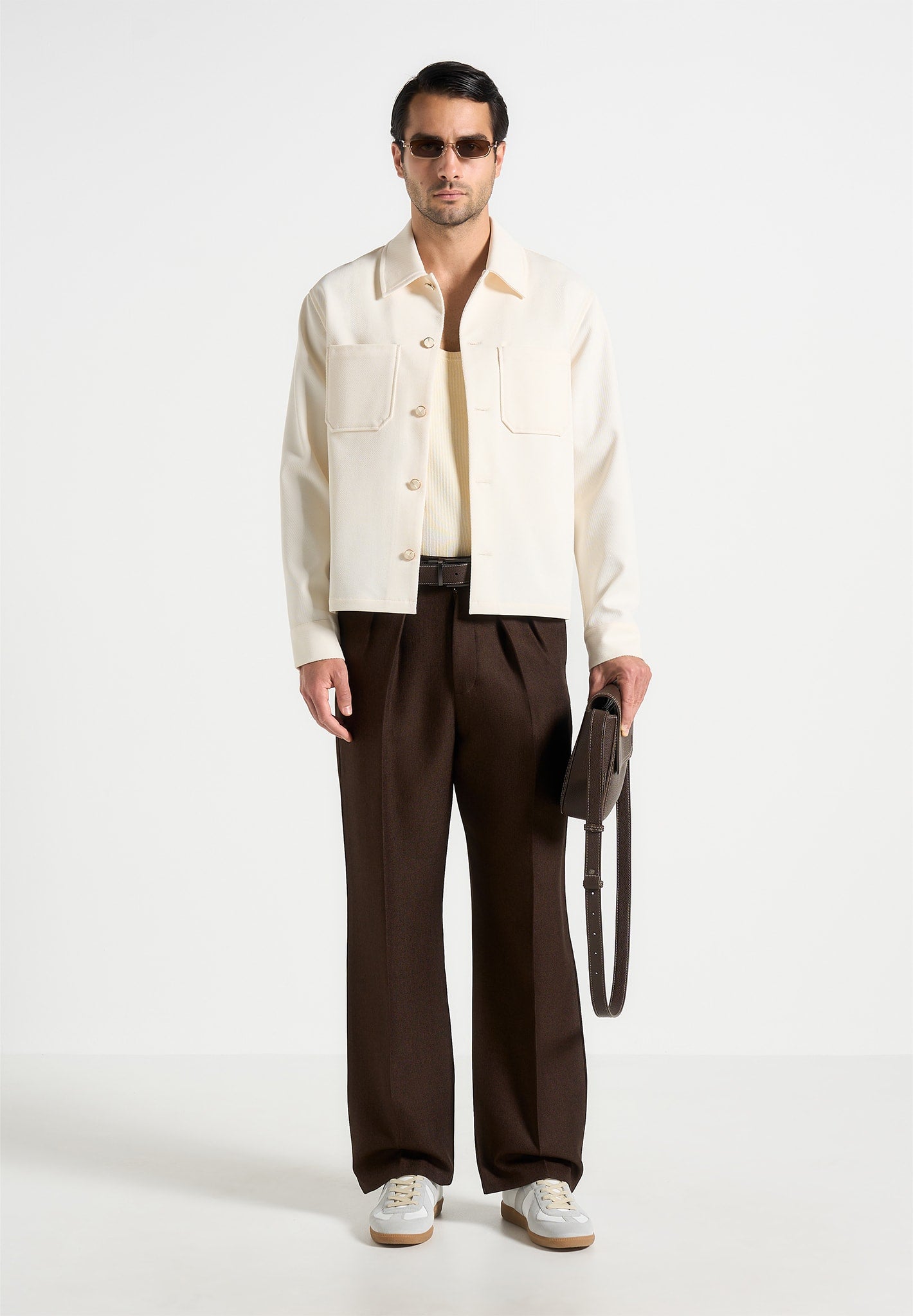 benoit-twill-pocket-cropped-shirt-cream 