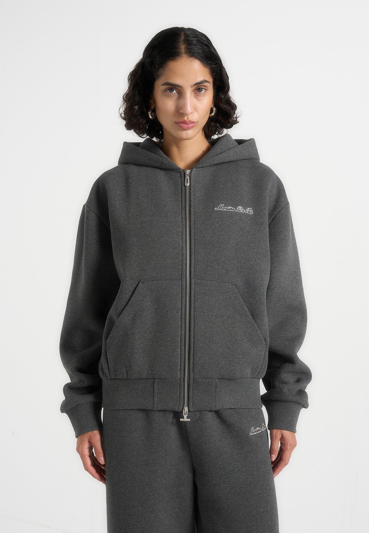 js002-unisex-signature-relaxed-fit-zip-hoodie-charcoal-grey 