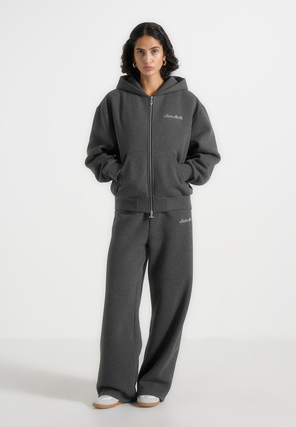 js002-unisex-signature-relaxed-fit-zip-hoodie-charcoal-grey