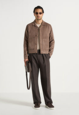 michel-suede-jacket-with-revere-collar-taupe