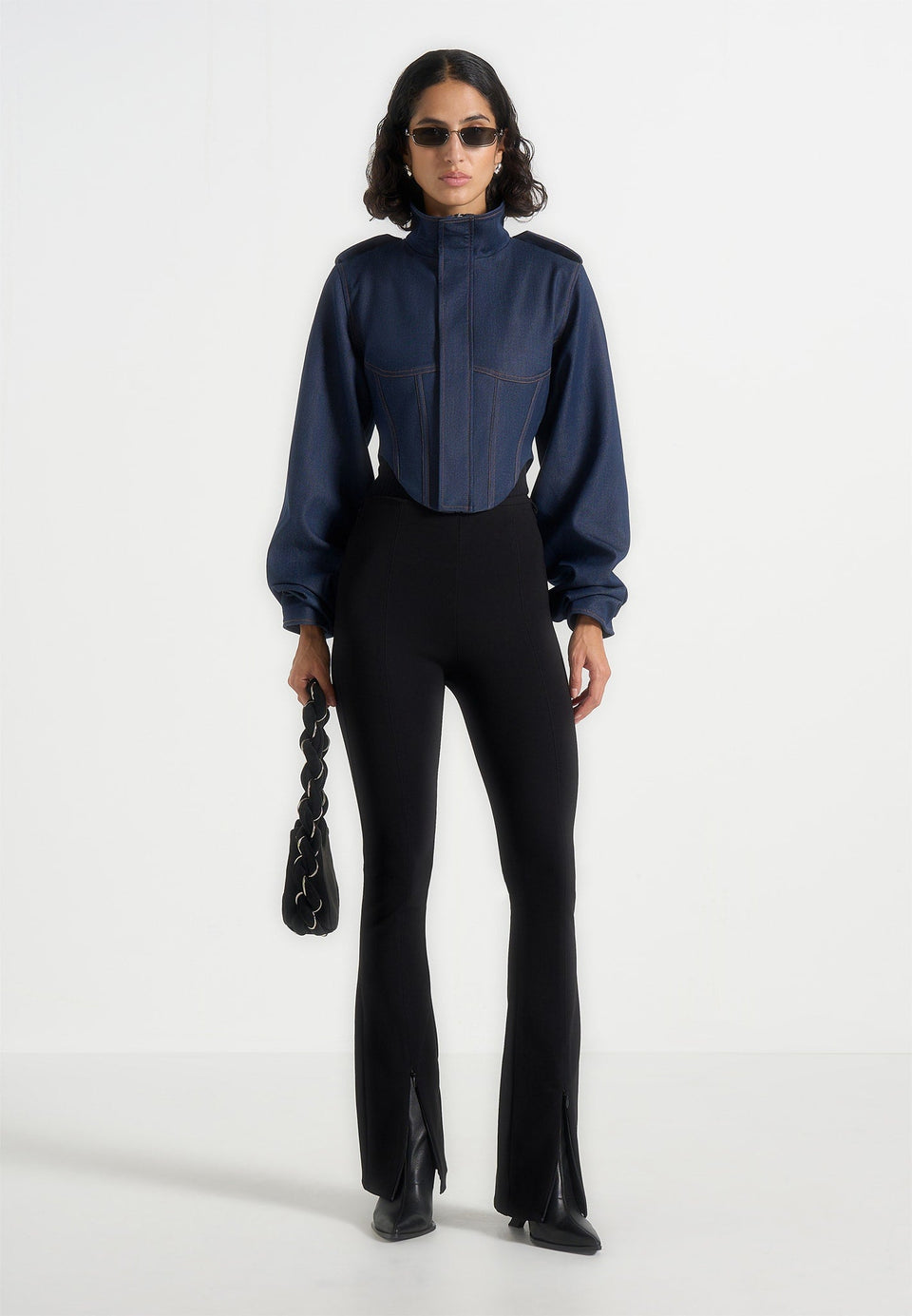 solange-denim-tacked-sleeve-corset-jacket-indigo