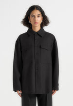 Joy - Tailored Oversized Shirt - Black