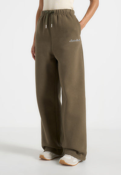 js003-unisex-signature-wide-leg-joggers-olive