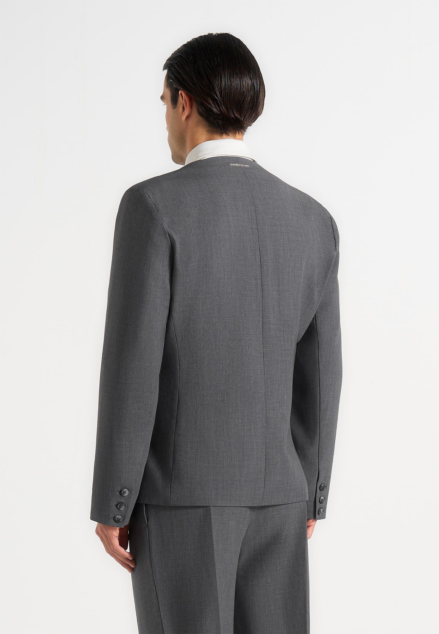 Timeo - Tailored Kimono Blazer - Grey