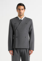 Timeo - Tailored Kimono Blazer - Grey
