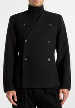 Timeo - Tailored Kimono Blazer - Black