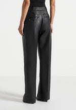 julie-leather-twin-pleat-trousers-black