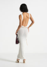 myriam-pointelle-plunge-midaxi-dress-with-chain-cream