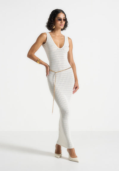 myriam-pointelle-plunge-midaxi-dress-with-chain-cream
