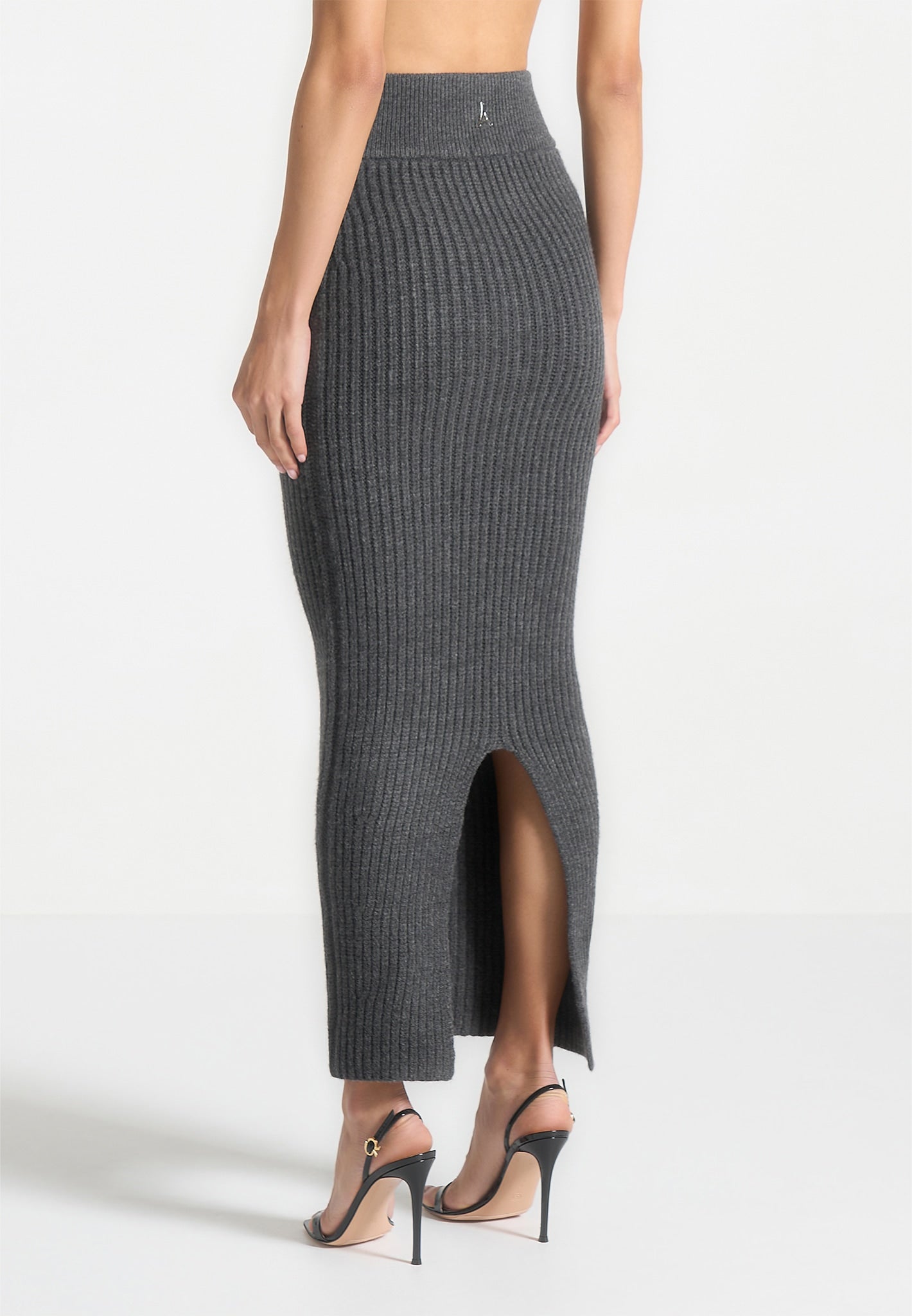 angled-waist-knit-maxi-skirt-grey-marl