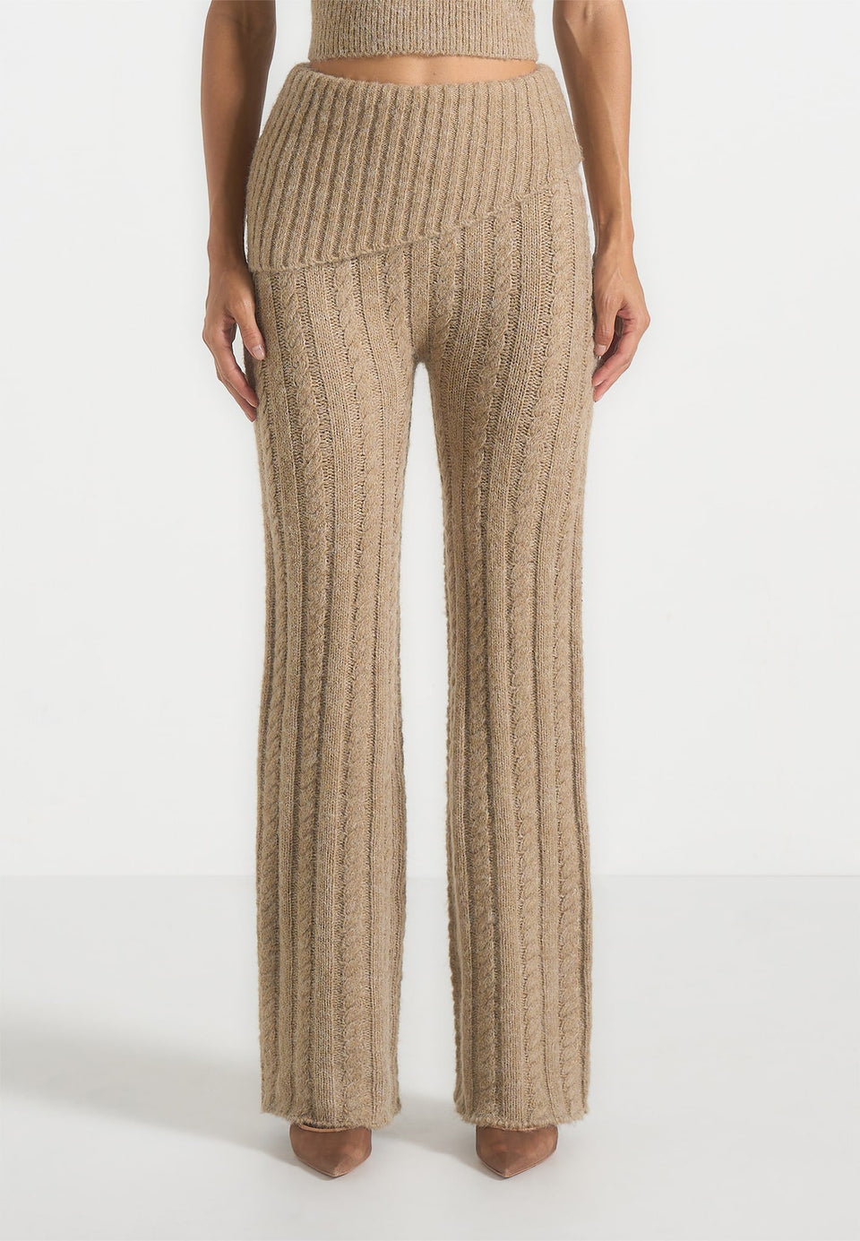elvy-cable-knit-foldover-fit-and-flare-bottoms-taupe