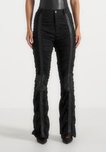 ruched-trousers-with-knee-patch-black