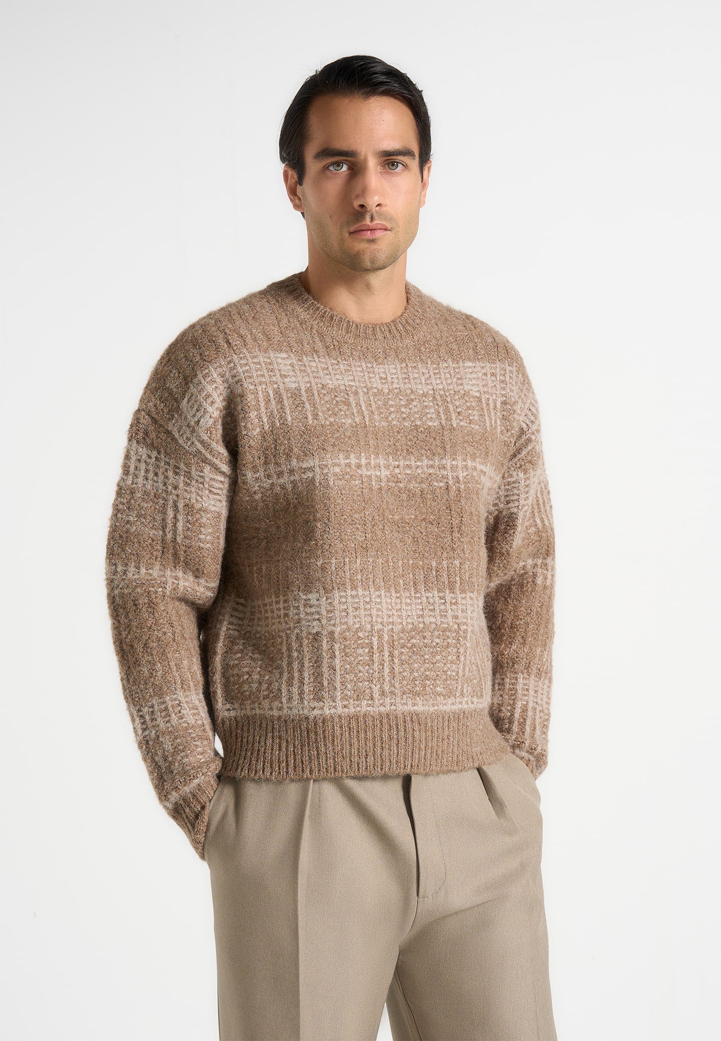 ayden-check-wool-knit-jumper-taupe-beige