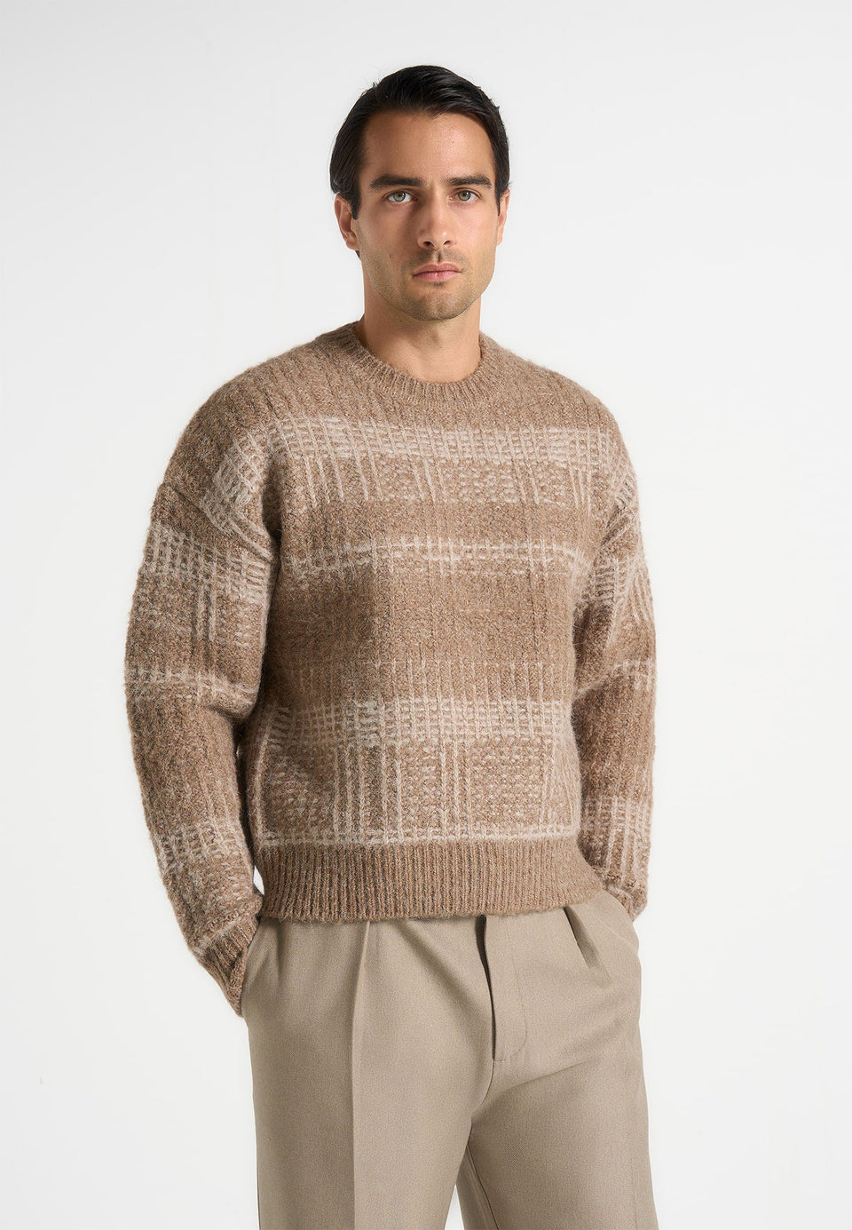 ayden-check-wool-knit-jumper-taupe-beige
