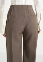 Rafaela - Corset Waist Tailored Trousers - Beige
