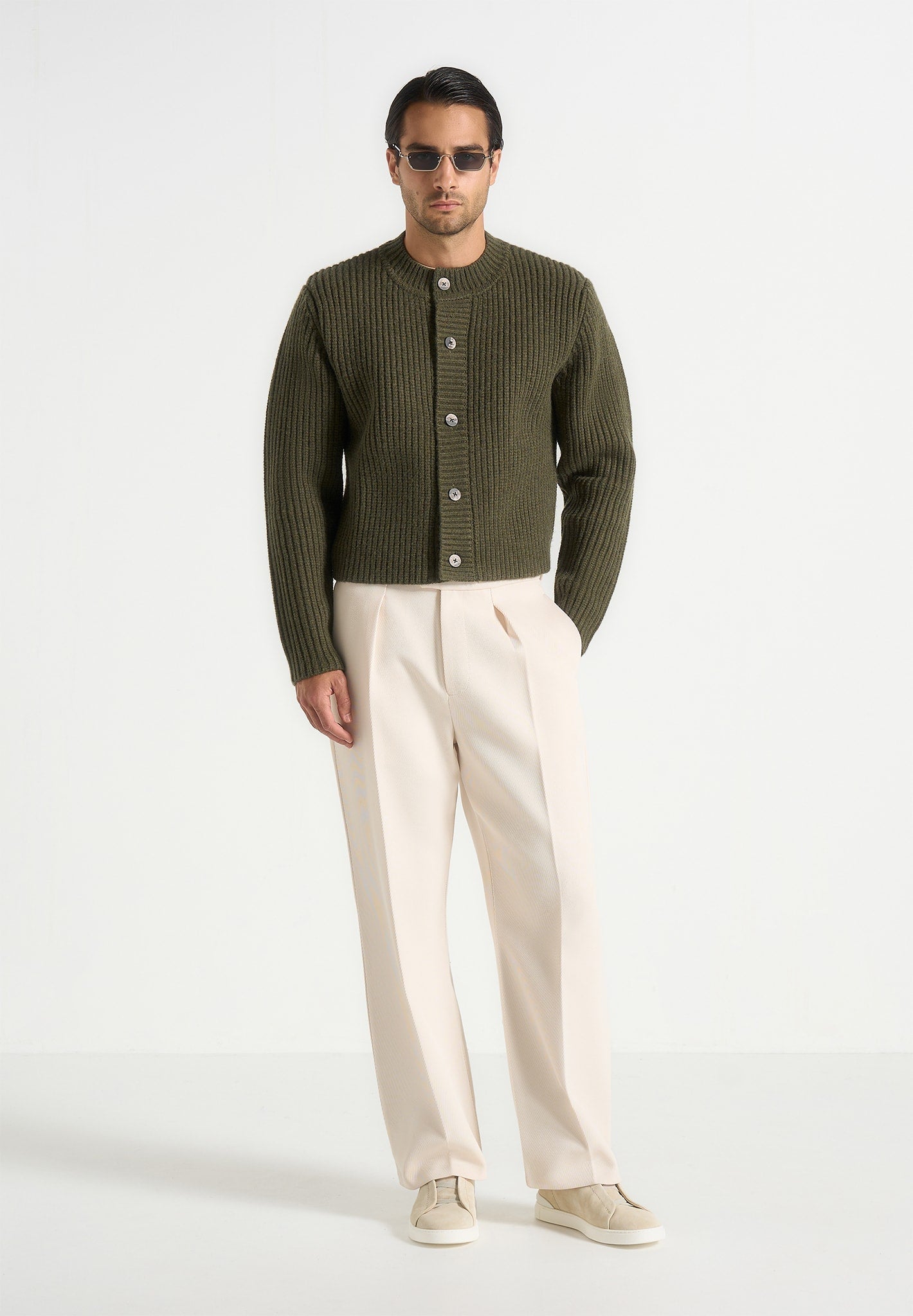 alix-unisex-crewneck-ribbed-knit-cardigan-olive