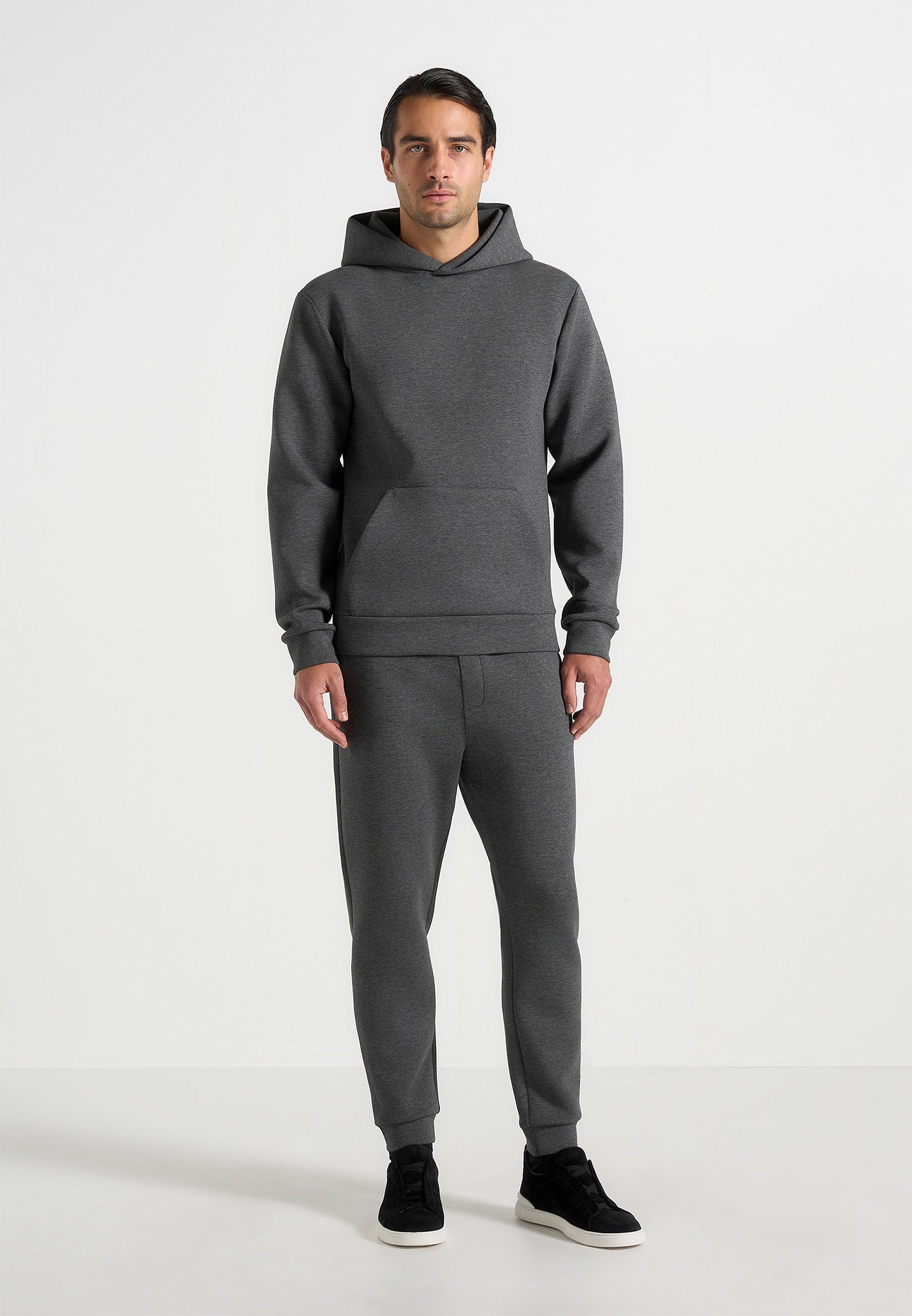 drew-neoprene-minimal-regular-fit-hoodie-charcoal-grey