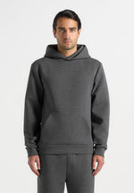 drew-neoprene-minimal-regular-fit-hoodie-charcoal-grey