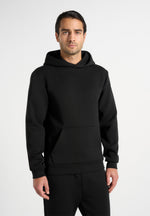drew-neoprene-minimal-regular-fit-hoodie-black