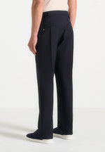 Joseph - Regular Fit Pinstripe Tailored Trousers - Navy
