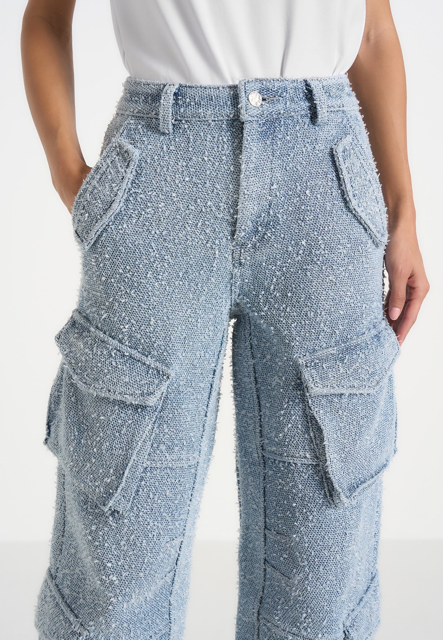 anne-denim-high-waisted-boucle-cargo-pants-mid-blue