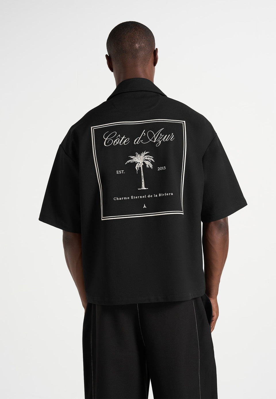 alexis-unisex-cote-dazur-boxy-shirt-black