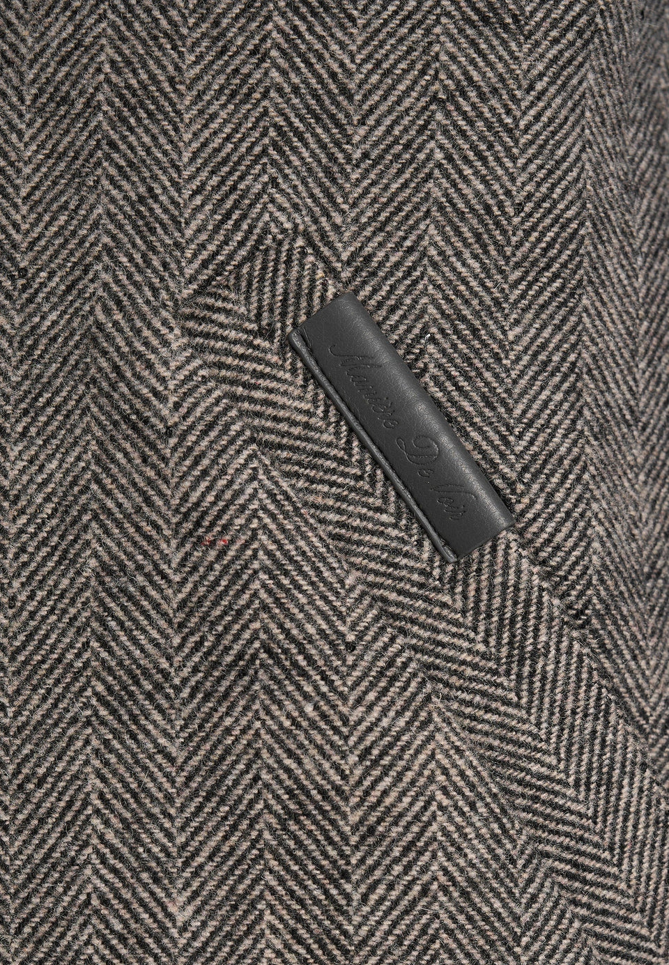 levi-herringbone-wool-zip-gilet-grey