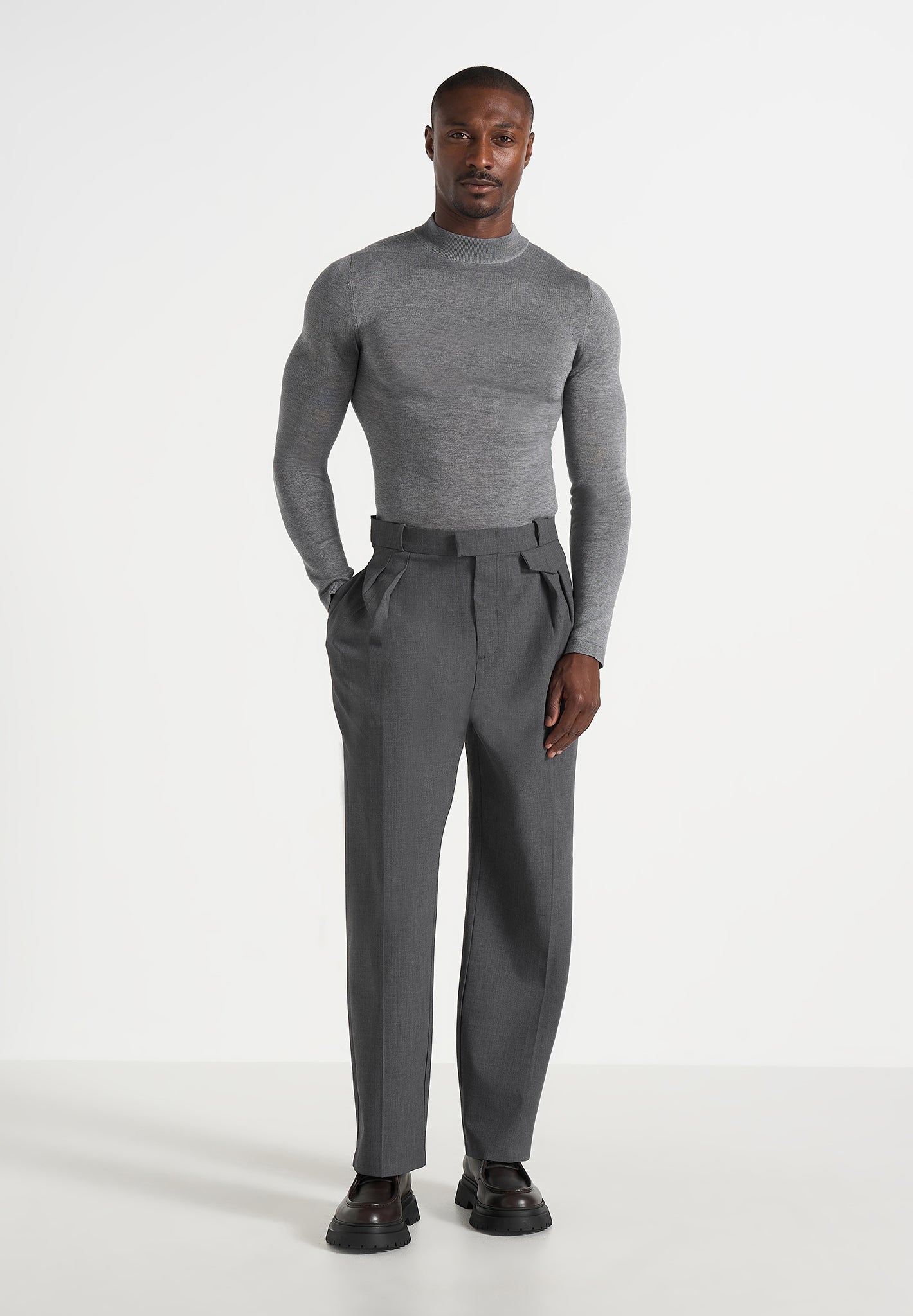 kw003-fitted-mock-neck-wool-blend-jumper-grey