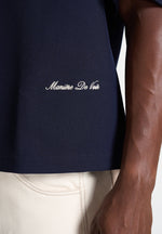 Joss - Boxy Signature Polo Shirt - Navy