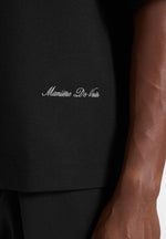 Joss - Boxy Signature Polo Shirt - Black
