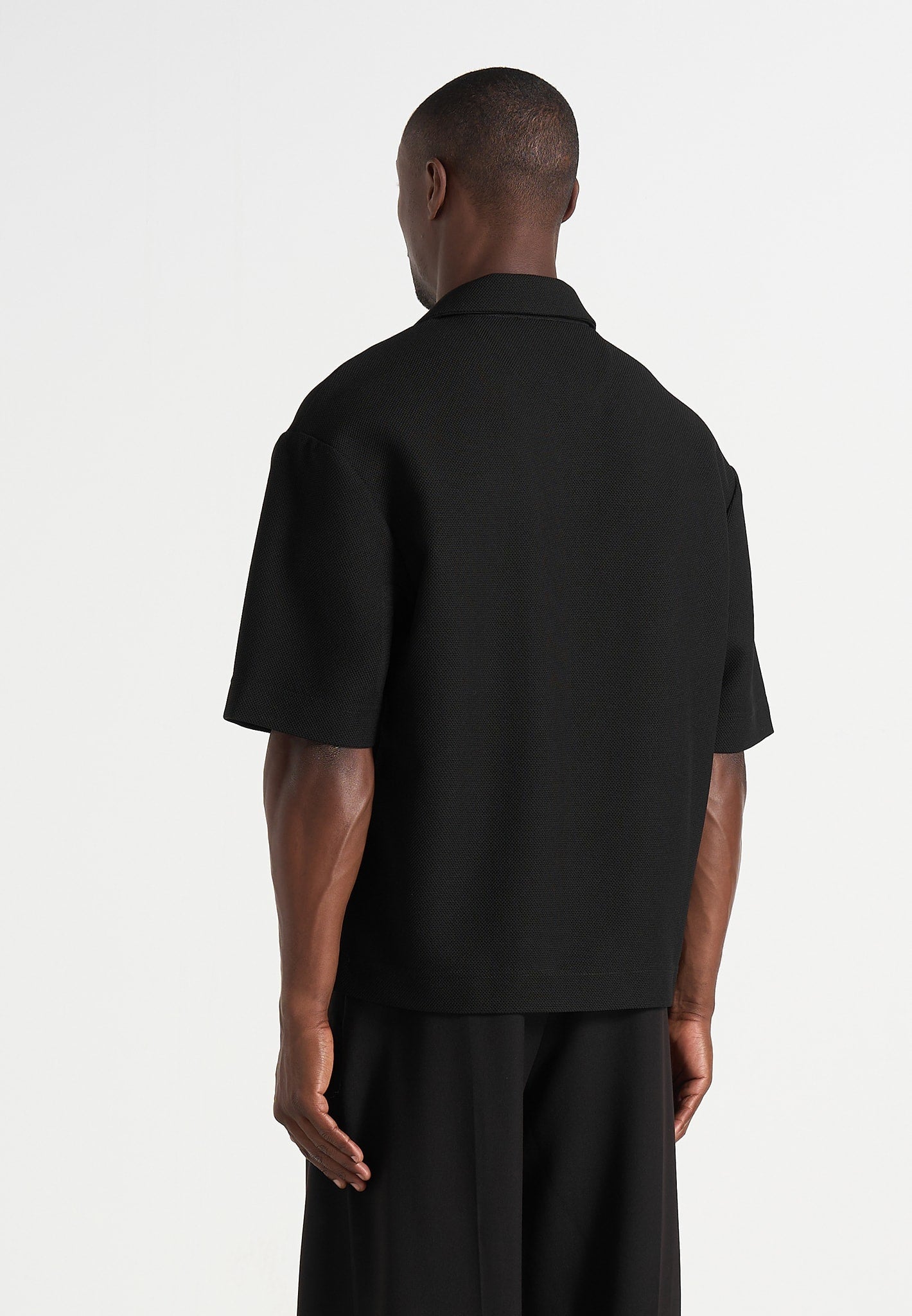 Joss - Boxy Signature Polo Shirt - Black