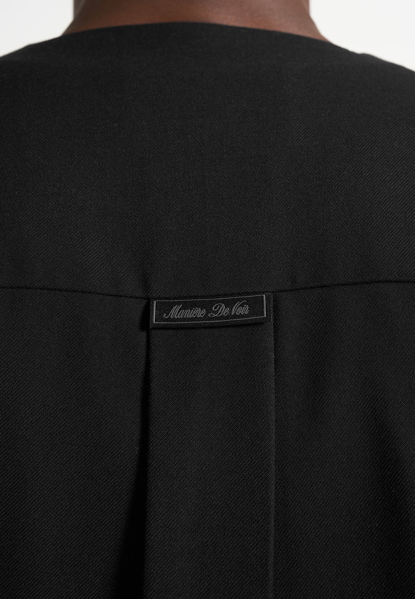 Axel - Minimal Kimono Wool-Blend Blazer - Black