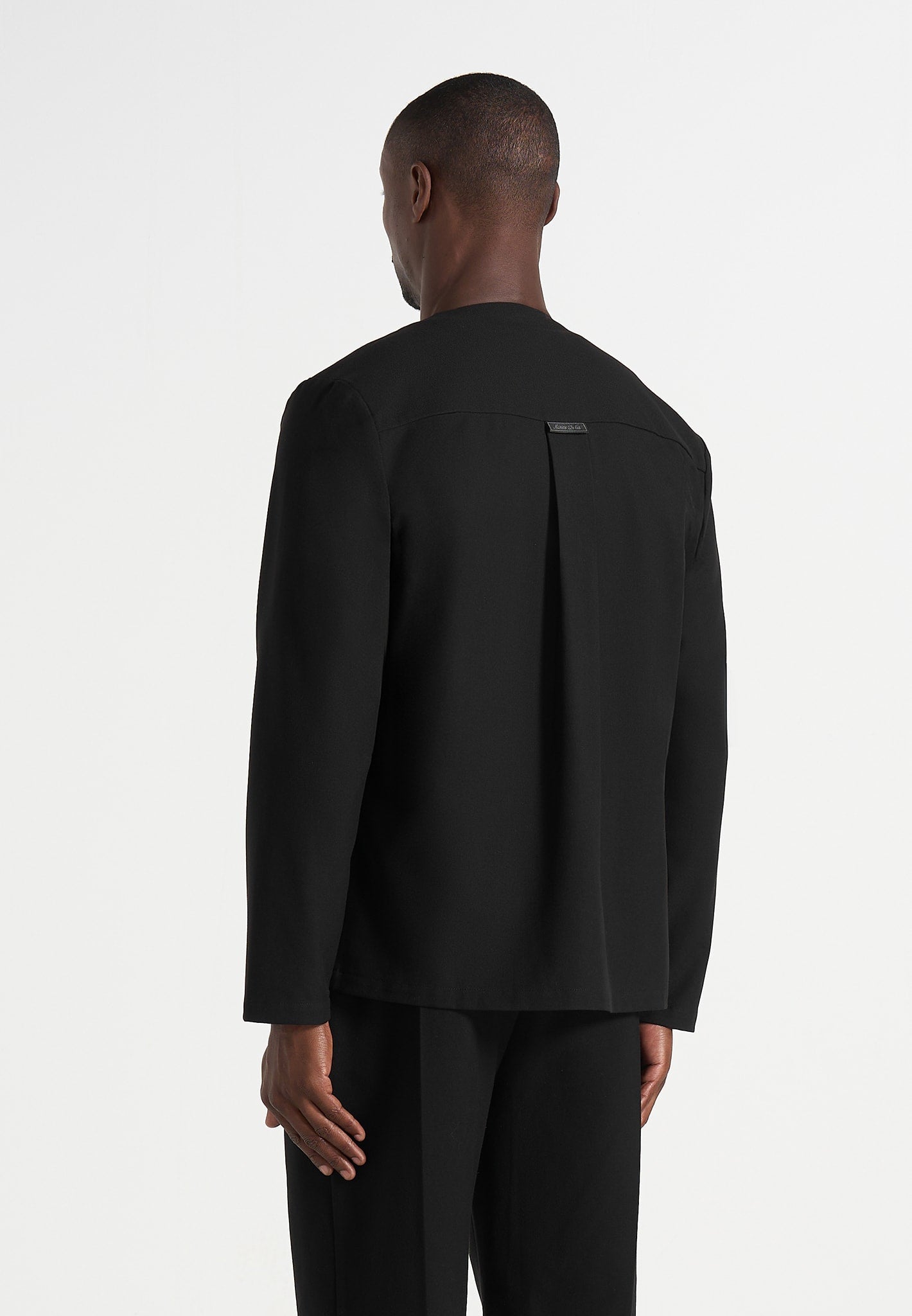 Axel - Minimal Kimono Wool-Blend Blazer - Black
