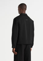 Valen - Applique Detail Long Sleeve Shirt - Black