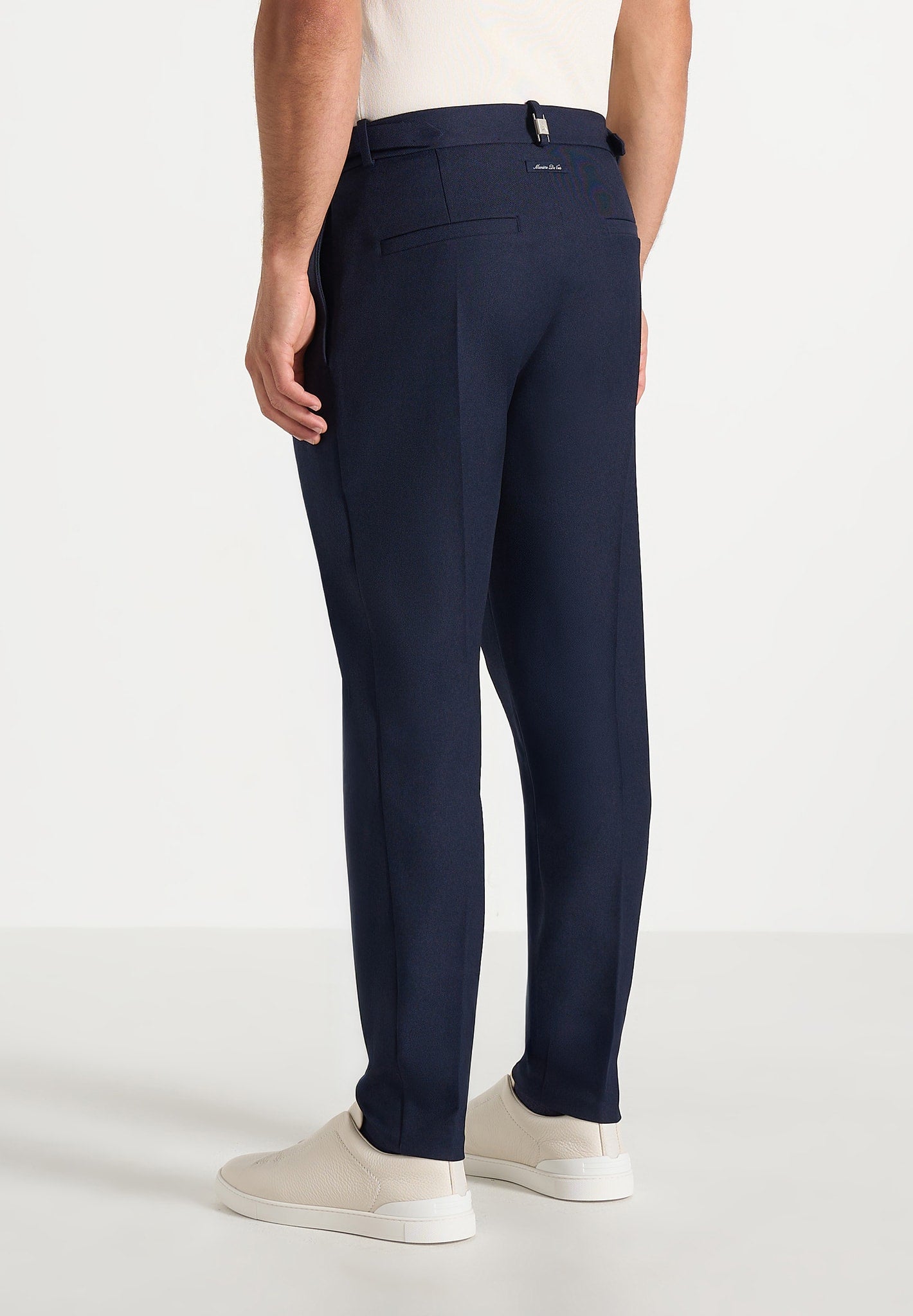 Hubert - Slim Fit Tailored Pants - Navy