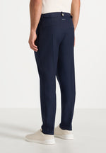 Hubert - Slim Fit Tailored Pants - Navy