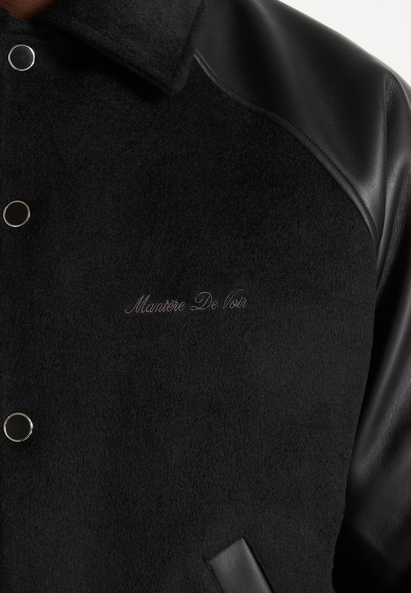 olivier-wool-and-leather-raglan-varsity-jacket-black