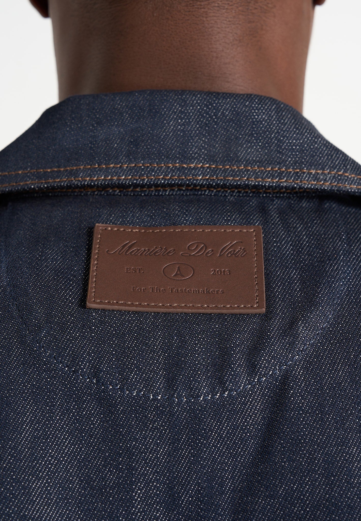 Abel - Boxy Double Breasted Denim Shirt - Indigo