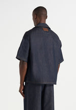 Abel - Boxy Double Breasted Denim Shirt - Indigo