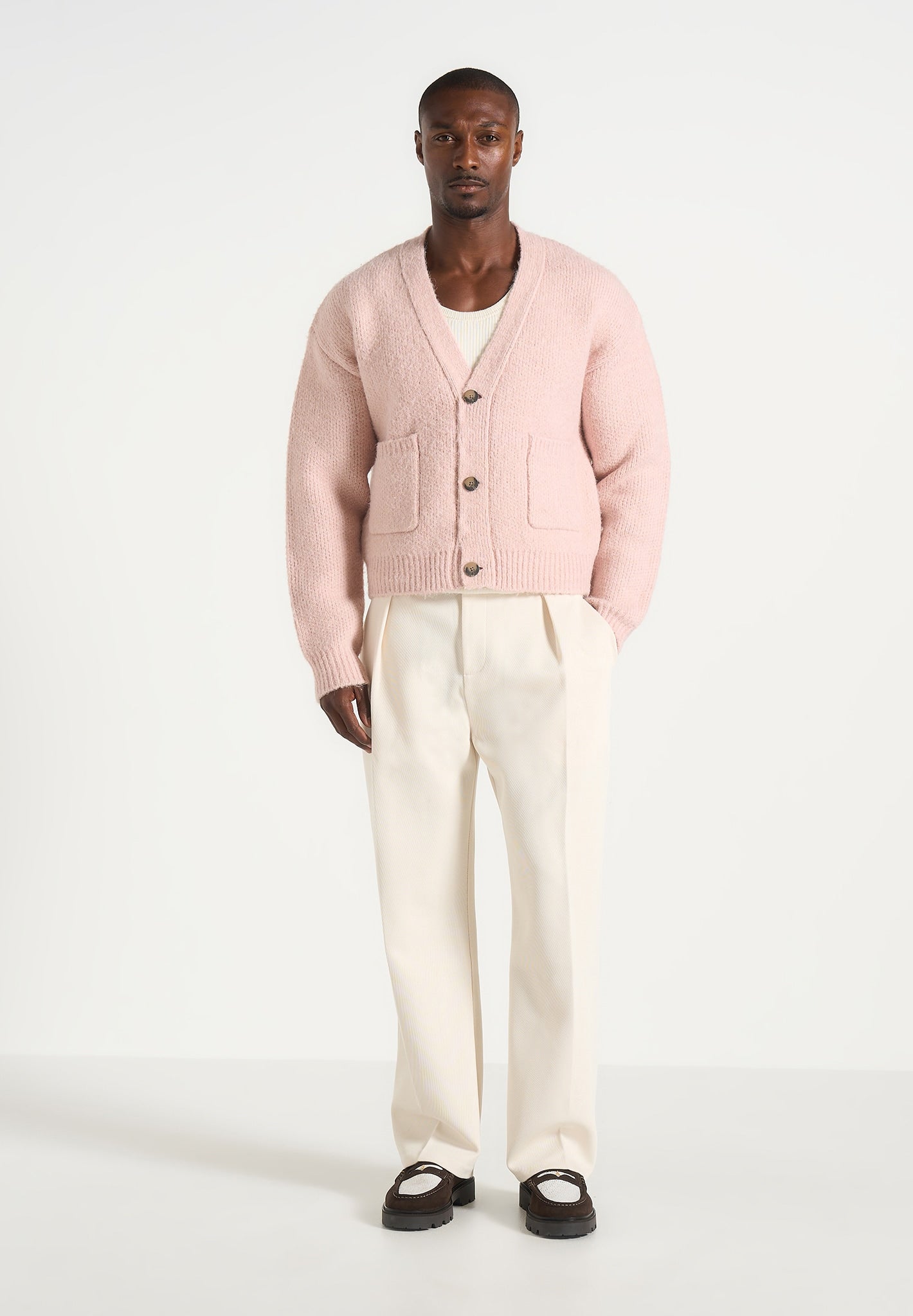 charlie-unisex-knitted-cardigan-pale-pink