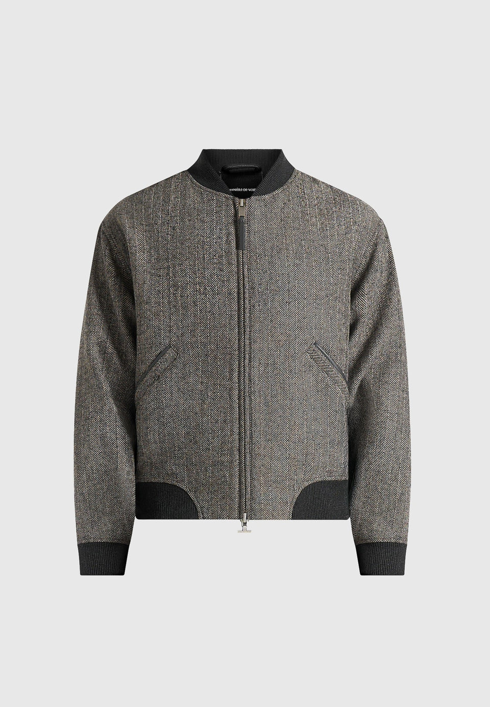 leandro-herringbone-wool-bomber-jacket-grey