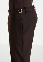 Hubert - Slim Fit Tailored Pants - Brown