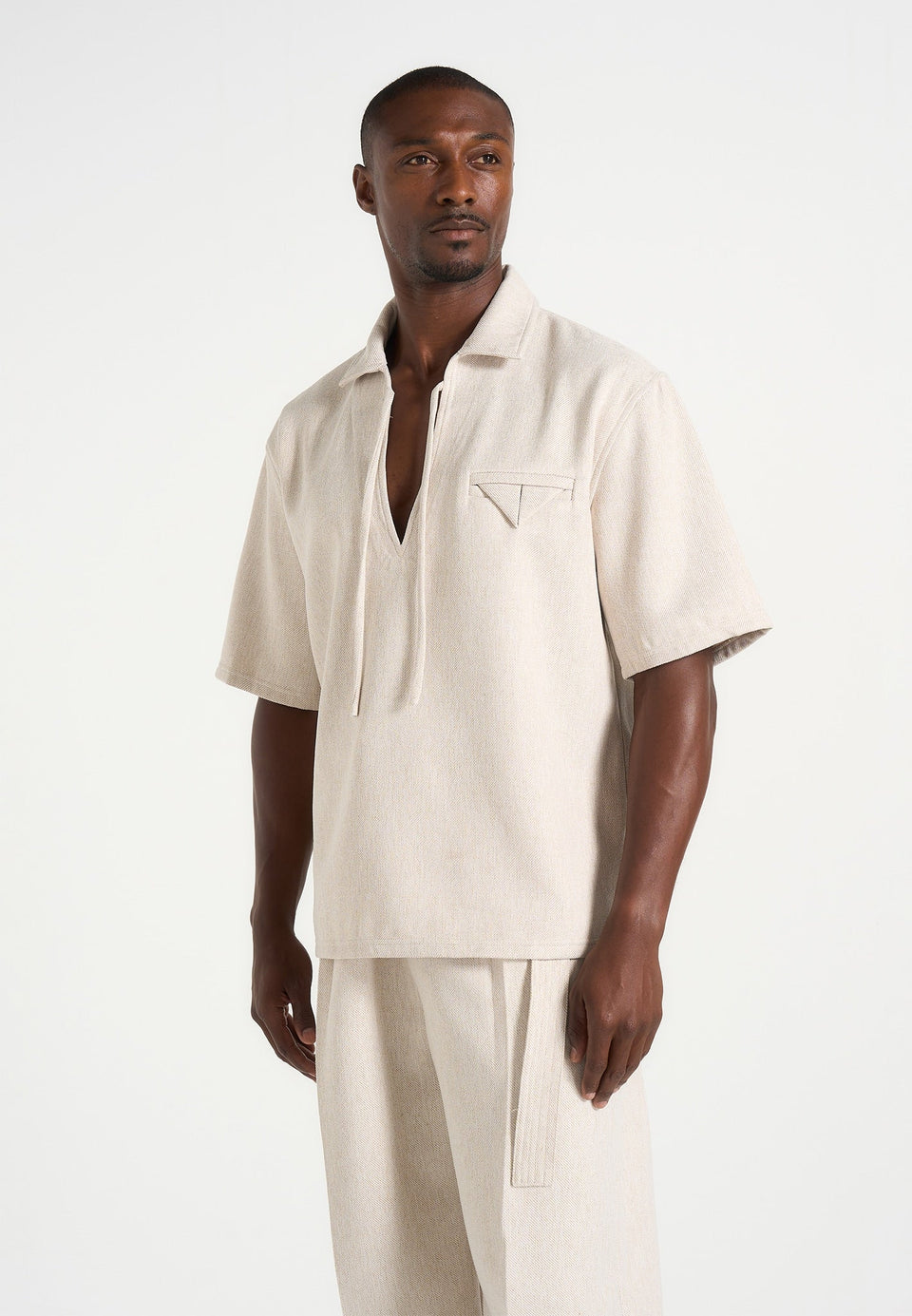 norbert-open-collar-textured-drawstring-shirt-cream