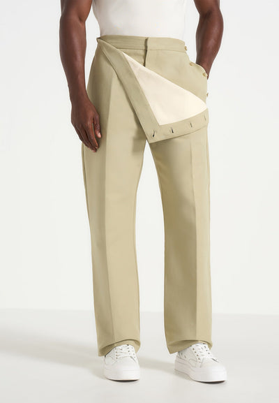 Henri - Foldover Pants - Sage
