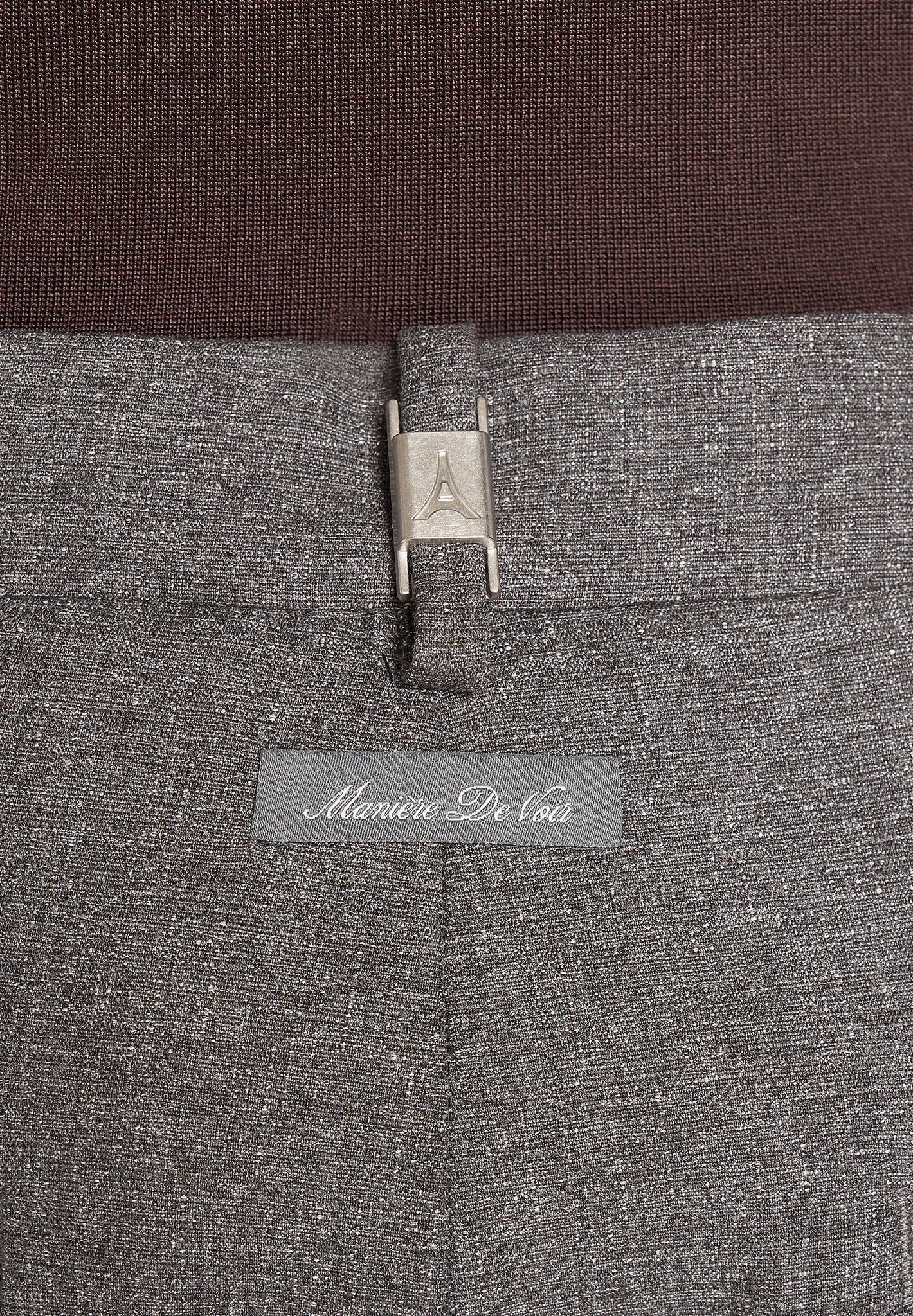 Pierre - Twin Pleat Tailored Pants - Dark Grey