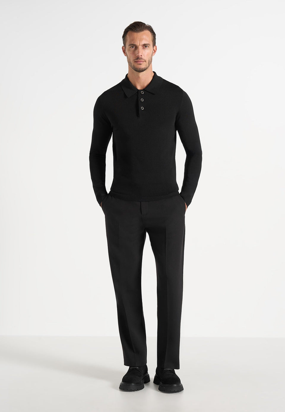 lucien-core-knitted-sheen-long-sleeve-polo-top-1