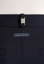 Pierre - Twin Pleat Tailored Wool-Blend Pants - Dark Navy