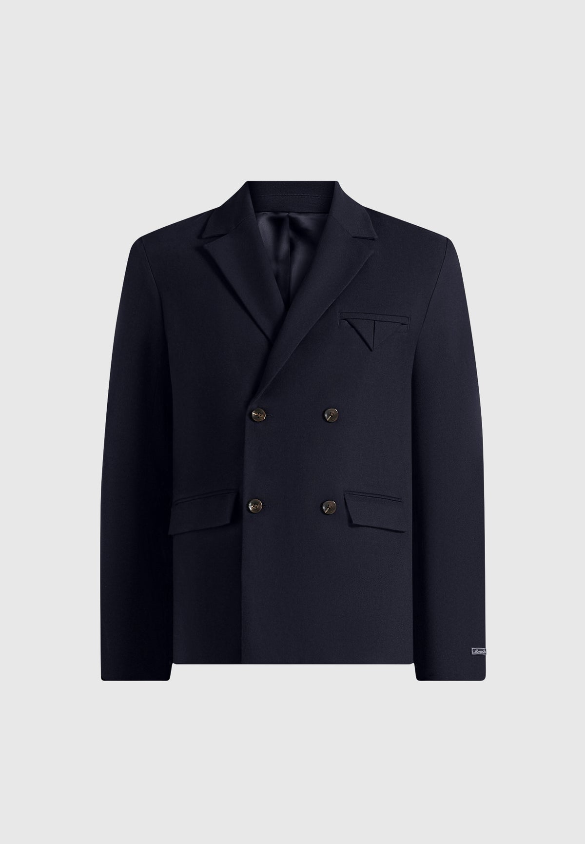 Didier - Double Breasted Wool-Blend Tailored Suit Jacket - Dark Navy