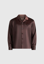 Constant - Satin Overshirt - Brown